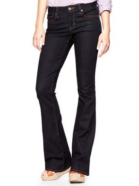 Gap 1969 Dark Blue Flare Jeans for Women